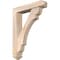 Ekena Millwork Olympic Arts and Crafts Smooth Bracket w/ Offset Brace, Douglas Fir, 5 1/2"W x 26"D x 34"H BKT0604X26X34OLY03SDF - alternate 1